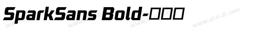 SparkSans Bold字体转换